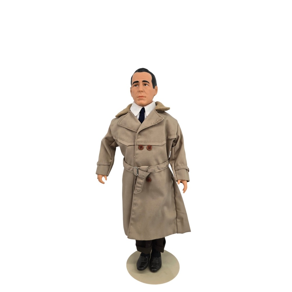 Effanbee Humphrey Bogart Casablanca 16 Inch Doll 1988 FB0825 Rick Blaine Trench